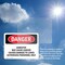 Signmission Contains Asbestos Fibers Danger Sign, Vinyl Decal, 7in W x 5in L, 2PK OS-2PACK-DS-D-57-L-2050 - alternate 4